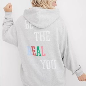 Aerie be the real you size S grey hoodie